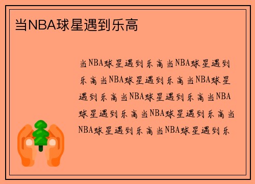 当NBA球星遇到乐高